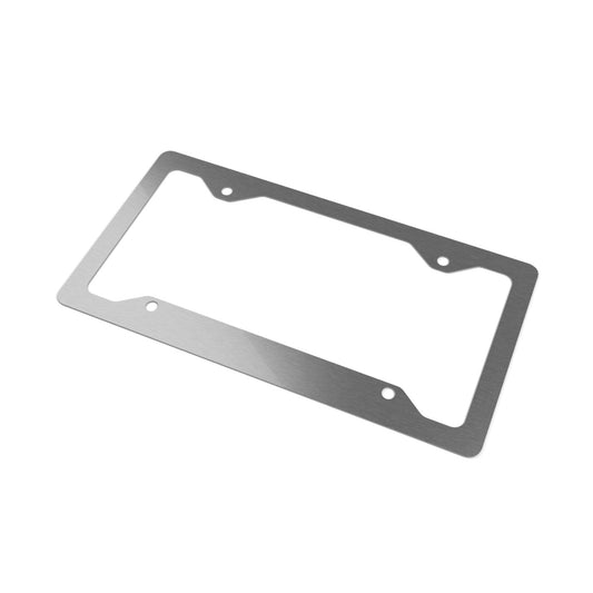3 Pedal Society Engraved Stainless Steel Car Plate Frame