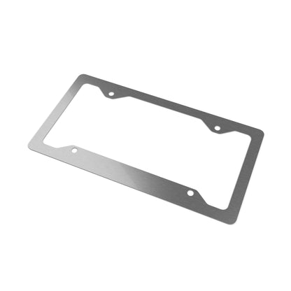 3 Pedal Society Engraved Stainless Steel Car Plate Frame