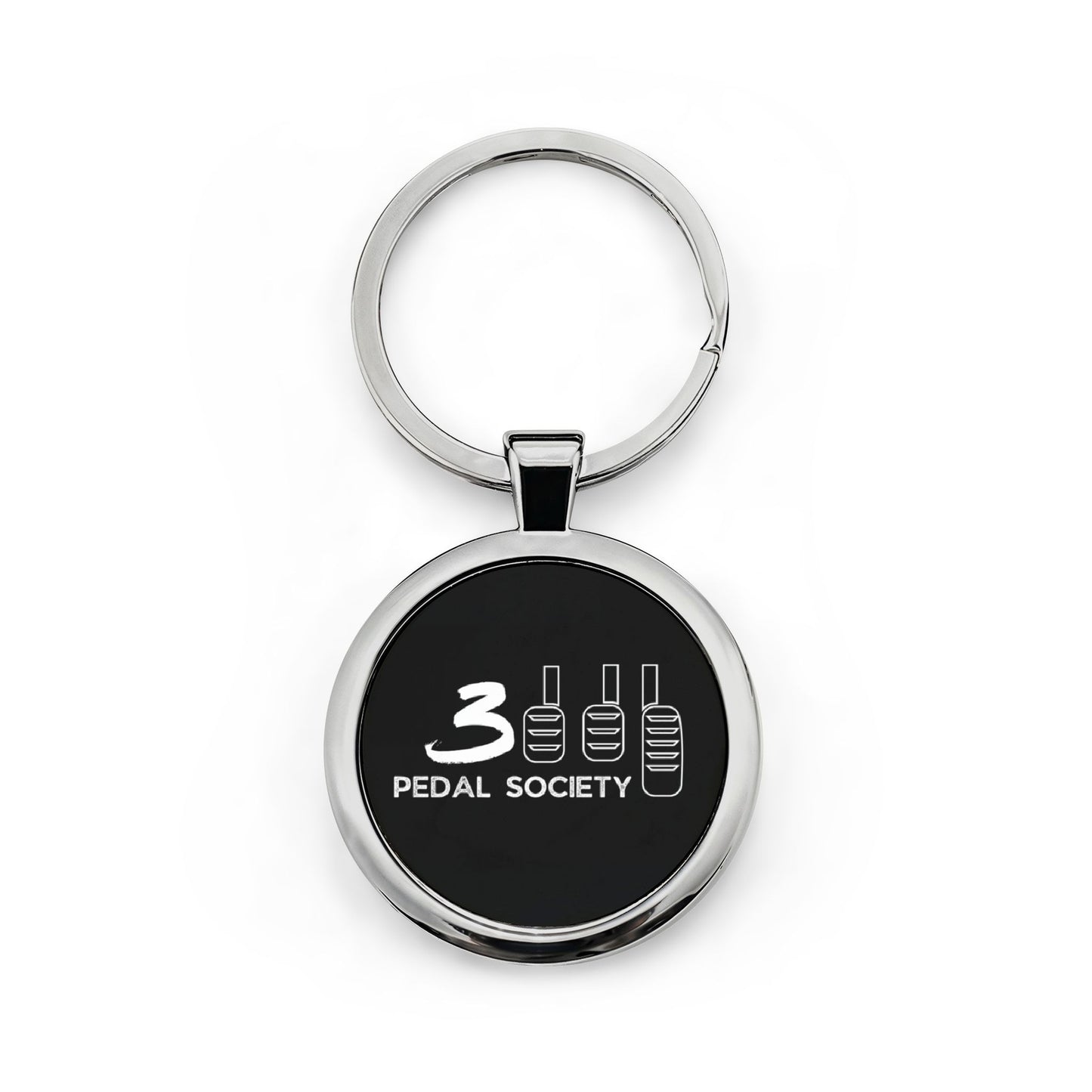 3 Pedal Society Long Live the Manuals Keychain