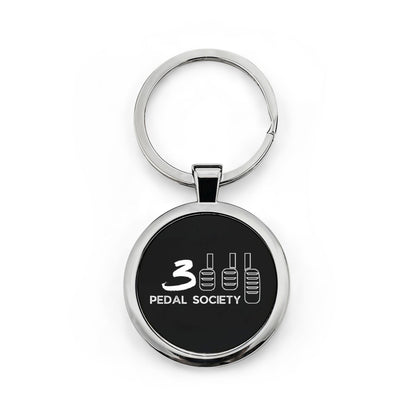 3 Pedal Society Long Live the Manuals Keychain