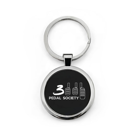 3 Pedal Society Long Live the Manuals Keychain