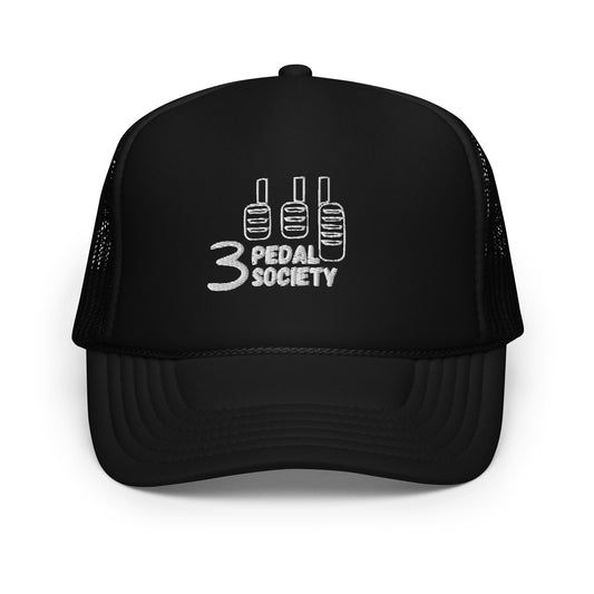 3 Pedal Society Foam Trucker Hat - Black