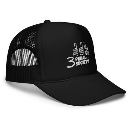 3 Pedal Society Foam Trucker Hat - Black
