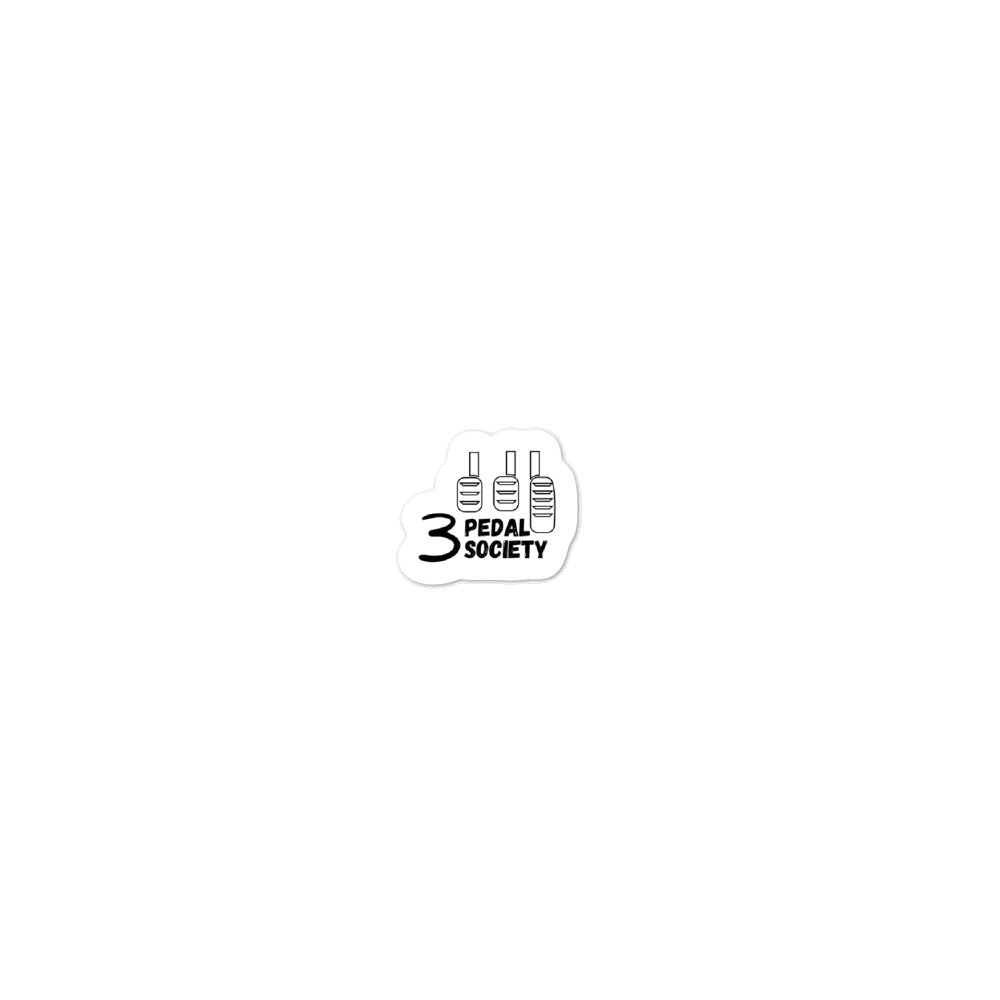 3 Pedal Society Stickers
