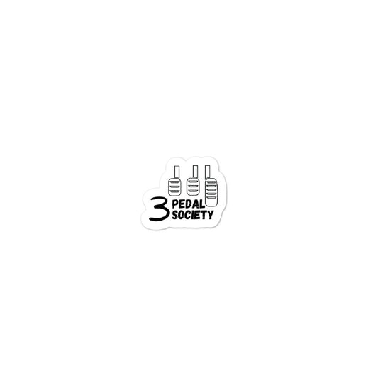 3 Pedal Society Stickers